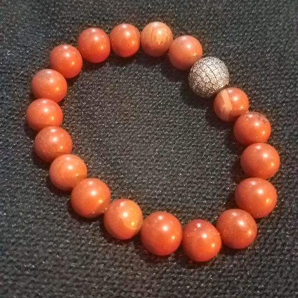 Carnelian natural stone bracelet. - Picture 2 of 4